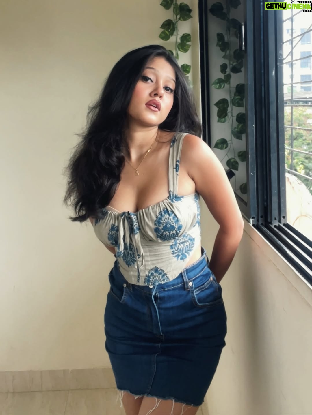 Sejal Jadhav - 11.4K Likes - Oh do you know O o🙄🫢💌 
.
.
.
.
.
.
.
{ kalamkari, kalamkari cotton corset top, skirt, indowestern corset top, casual lookbook, fusion style top, y2kstyle, y2k, love, old aesthetics, 2000s, 2000saesthetics, 2000s song, vintage, trending, vintage aesthetics, reels, trending audio, songs, explore, explore page }
.
#y2k #y2kstyle #2000s #basics #basicoutfit #fyp #fypシ #foryou #likeforlikes #ootd#outfitoftheday #outfitinspo #fashionista #stylist #lookbook #outfitmagazine #style #styleoftheday #aesthetic #ａｅｓｔｈｅｔｉｃ #whatiwore #theeverydayproject #instagram #instagood #instadaily #instamood #trendy #trending #positivevibes #sejaljadhav