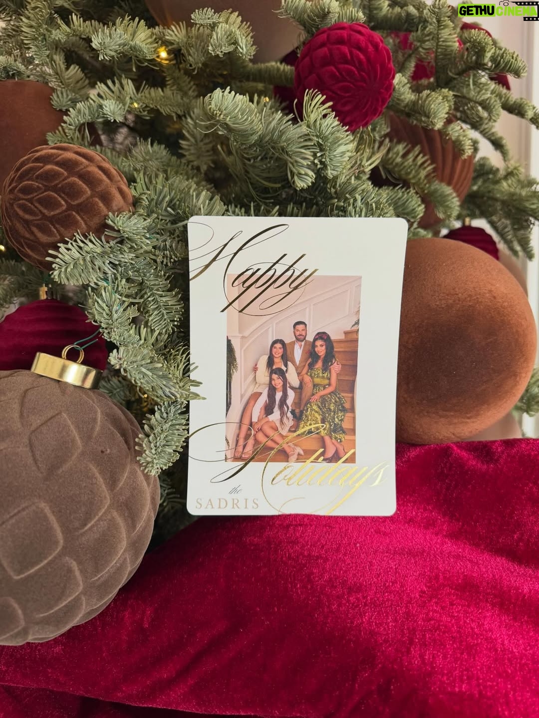 Seyedeh Tina Sadri - 10.9K Likes - Merry Christmas & Happy Holidays from our family to yours 🎄❤️thank you for all the love & support 💫#christmas2025
