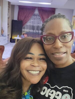 Shaffy Bello Instagram - Yesterday was Beautiful. 🙏🏾🎂☮️
Seated at the table were some of her loved ones she curated in a haste to celebrate with her.
The undeniable Amazon we call OPEYEMI ADAMOLEKUN 💕 @yemiagrace
The (just exited director of #eie “Enough is Enough” Nigeria)
A VISIONARY LEADER.
A CHANGE CHAMPION.
A NATION BUILDER.
A VOICE FOR THE CITIZENS!
A JESUS BABY GIRL💕
Last year she turned 50🎉 and God was at the center of it all.
This year at 51…God revealed himself to us at the table with a verse by @tybello that HE “God is into Craftsmanship” (even Cameras 😁IYKYK) you had to be “at the table”……
I Love you Yemi. Thank you for the moments we share together INTENTIONALLY. Thank you for being one of those people I may not see often but when I do…We Pour into one another.
I ALWAYS leave “Balanced” and motivated with you. For that I am grateful. (Because …No be today ooo! E don tay 😁)
Happy Birthday darling 🎂🍾🥂🎉💕
Here’s to “More”
To the Next Chapter
To Purpose.
To Fulfillment.
…and to the road that may have detours, but will eventually lead us to Our Father’s House. (Jesus’s House) 🍾🥂🙏🏾💕