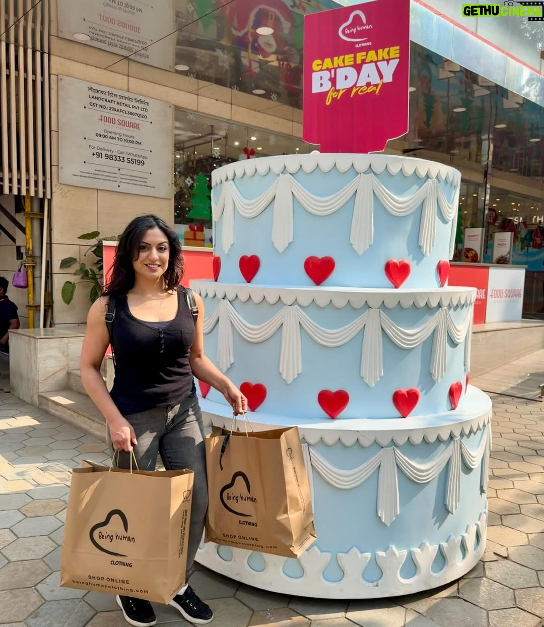 Shafina Shah - 1.1K Likes - Okay, If you know me well, you’ll know I love @beinghumanclothing by @beingsalmankhan ❤️🫶🏽😍 Love  the whole ethos behind the brand. So I’m finally topping up my collection. This is probably the first trip of many… 😁 🛍️ 
Loving my new tops and jeans! I’ll be sure to share what I’ve got stay tuned 😏 boys and girls 🫰🏽❤️🫶🏽🙏🏽
.
Happy Birthday to the one with truly a big heart @beingsalmankhan MASSIVE Respect to you 🙏🏽 
.
.
.
#cakefakebirthday #salmankhanbirthday #sk60 #beinghuman