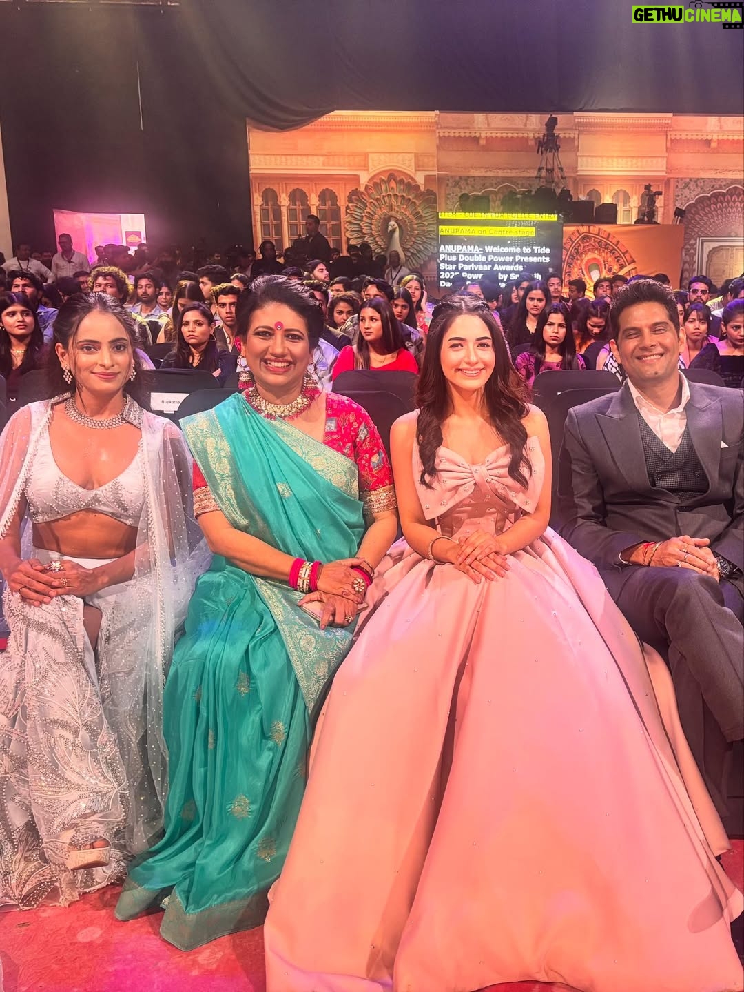 Shagun Sharma - 14.6K Likes - My first Star Parivaar Award! 🏆🧿💜🥹 
Never thought I’d receive my very first award in a " PANGEBAAZ category" but here it is. 🧿

Behind this trophy lies a long, beautiful, and challenging journey… one that my family has been a part of through every high and every low.
To my Mom and Dad @sushmasharma04 @niranjansharma348  who always stood by me, you’ve always protected me. I truly believe that when you have your parent's blessings, you’re bound to win. And this win… is just the start of many more to come. 🧿🧿🧿

To my sister @yaaneeabharadwaj  who was so confident that playing a negative character would take me places I never even imagined. You told me there shouldn’t be any second thoughts and your confidence was a very big force that derived me to think that I had to do Pari. 🧿💜
Taking up Pari was never just my decision; it was a well-thought, well-explained, and beautifully guided one thanks to @gandhi_aman_  You saw the depth and strength in the character before I did, and you pushed me to see it too. So thank you, Thankyou to that one call of yours 💜🧿

A huge thank you to @ektarkapoor  for trusting me with such a powerful role, and for always creating stories that give actors like me a chance to shine. 🥰
@balajitelefilmslimited for being my second home and making every shoot day such a joy truly 🧿🥳
@smritiiraniofficial for being such an inspiration not just as an actor, but as a person. Sorry for troubling you and @amarupadhyay_official but you how much i respect you and i am grateful to be sharing screen with you 🥹🧿

@muzzudesai i think its a blessing to have you as a director 
@khwaja_mughal13 
 @siddharttha_vankar  @aakanshashukla0803 @ananticasahir  the Entire Crew and to all my co actors it is because of all of you. This award isn’t mine alone it belongs to each one of you.

To my fans, thank you for loving Pari, even when you were supposed to hate her!
You all are my biggest motivation, and this one’s for you. I love you all 💜🧿🥳

And finally, to myself 🥰🫣thank you for not giving up. For showing up on tough days for believing that you deserve to be here. You did it. 🌟 
God am truly Grateful 🙏💜 
#ksbkbt #pari
@starplus #Spa2025