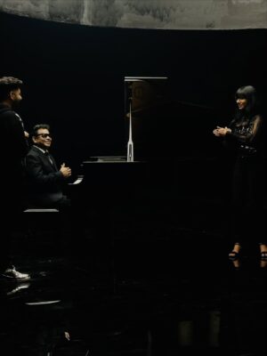 Shakthisree Gopalan Instagram - Happy birthday to the legend - THE greatest of all time @arrahman sir 🤍 thank you for the magic that is you✨also HBD @arrameen ! :) sharing some images from the archives! 🤍✨