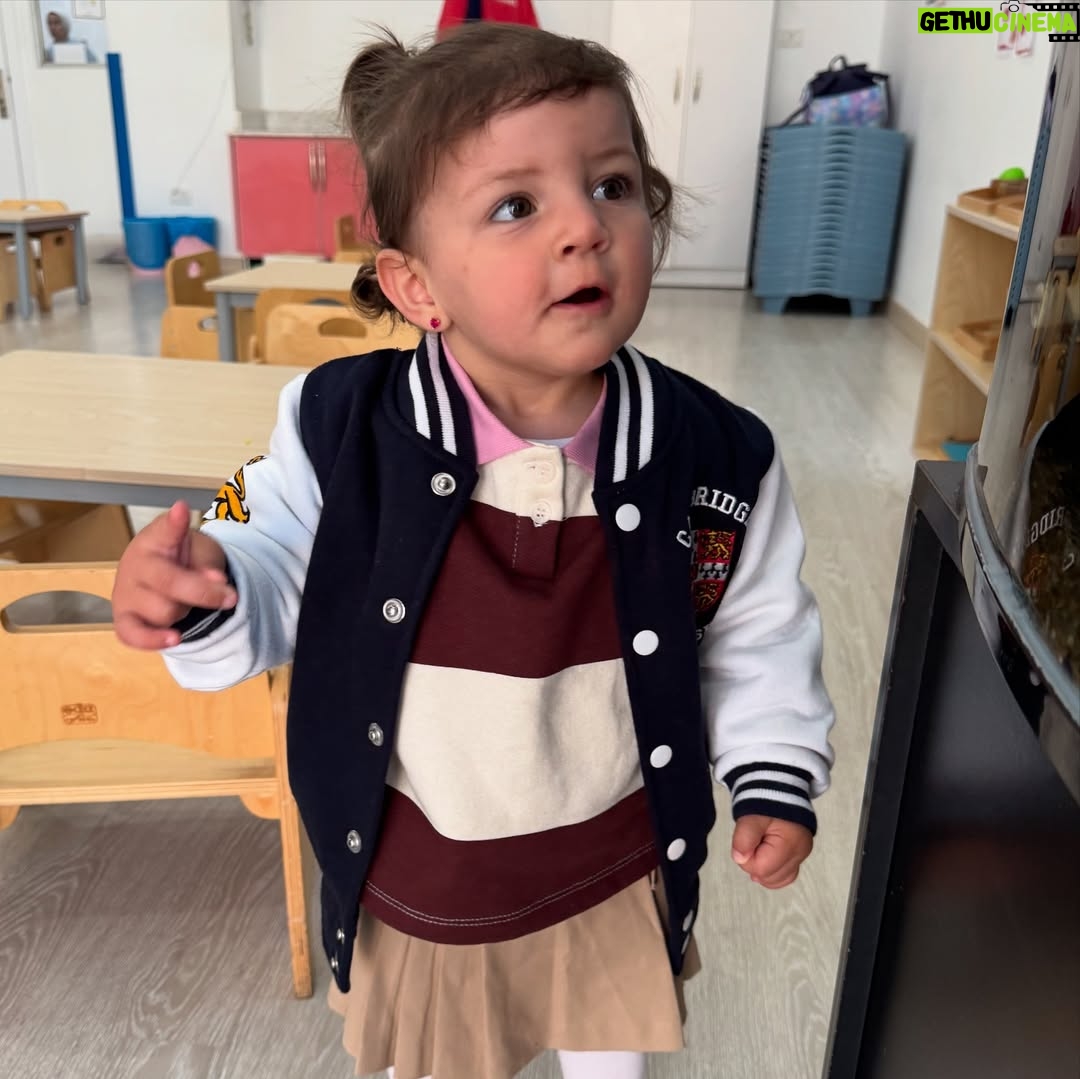 Sham Al Dahabi - 53.5K Likes - Jiji’s first day at the nursery 🩵💙🩵 best بابي ever 😂🥰😍❤️ @ahelal1