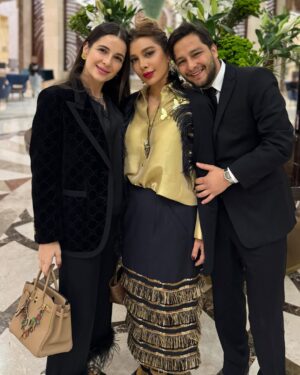 Sham Al Dahabi Instagram - Celebrating my beautiful @thesamarz ‘s wedding 💙🩵 alf mabrook, & wishing you evermore happiness, bliss and love 💙🩵💙