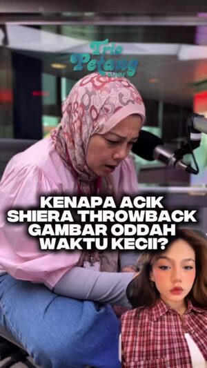 Sharifah Shahirah Instagram - Netizen perlu tahu kenapa kebelakangan ni Acik @shieraijoy kerap pula throwback gambar-gambar Oddah waktu kecil 👀 

@auddrazx rasa kenapa eh? 🤔 

#TrioPetangSINAR #SINARMuzikRetroTerbaik