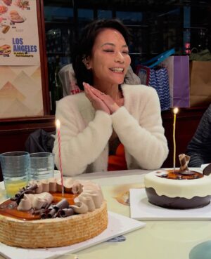 Shirley Chung Instagram - Thank you for all the birthday wishes 🥰❤️🎂✌️2.0 celebrated 1st birthday with love ones over a feast of Chinese banquet, and happily reporting to you that I was be able to eat Everything! Even the spicy lobster noodles!🦀🦞🐓🐟🍤🥩🍗🍜 Last year’s birthday I had my first bite of solid food, but couldn’t blow the candle on the cake, this year my friends made sure I got to blow 2 😆🎂 What a year! Happy to be alive and Eating!!