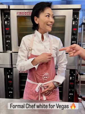 Shirley Chung Instagram - I am officially back to work 💪After 1.5 years of battling Tongue Cancer and living an isolating life style. I spent the last month traveling,reconnecting with chef friends ❤️ I am so Happy and my heart is Full
🔥I filmed a show 
🔥Taught new chef friends to fold dumplings 🥟 
🔥Dumpling Mafia popup at Dallas @capitalone campus 
🔥Returned to Vegas for @lasvegasrevelry at the Wynn and reconnected with soooo many of my old friends! 
#chefshirleychung #dumplingmafiaqueen #fuckcancer