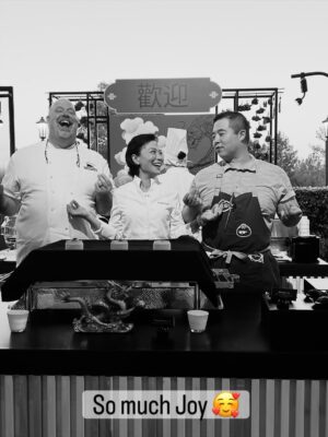 Shirley Chung Instagram - I am officially back to work 💪After 1.5 years of battling Tongue Cancer and living an isolating life style. I spent the last month traveling,reconnecting with chef friends ❤️ I am so Happy and my heart is Full
🔥I filmed a show 
🔥Taught new chef friends to fold dumplings 🥟 
🔥Dumpling Mafia popup at Dallas @capitalone campus 
🔥Returned to Vegas for @lasvegasrevelry at the Wynn and reconnected with soooo many of my old friends! 
#chefshirleychung #dumplingmafiaqueen #fuckcancer