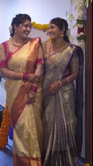 Shreya Anchan Instagram - No matter where life takes us,
you’ll always have a special place in my heart. 💞

You’re my family,
my best friend,
and my forever little sister. 😘🫂🤍

VC : @shadowsphotographyy 
Saree : @pachaiyappas_silks 
Blouse : @kardhanadesigner_off
Mehandi : @aurora_mehandi_studios 
Makeup : @sharmithmakeover 
Hair : @ready_to_tangle 
Saree Drapist : @pleats_drapes