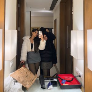 Shreya Thukral Instagram - dec tingz or smth 🎄🫶✨

Deets- 
Fur jacket & skirt @savana 
Top @zara 
Bag @stevemaddenindia 
Boots @trufflecollectionindia 

#explorepage✨ #fyp