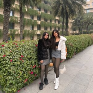 Shreya Thukral Instagram - dec tingz or smth 🎄🫶✨

Deets- 
Fur jacket & skirt @savana 
Top @zara 
Bag @stevemaddenindia 
Boots @trufflecollectionindia 

#explorepage✨ #fyp