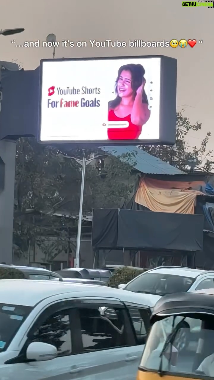 Shruthy Sathyan - 1.9K Likes - “It all started with a little dream…
and today, that dream is standing on YouTube billboards in Mumbai & Delhi.
Still feels unreal 🤍✨”