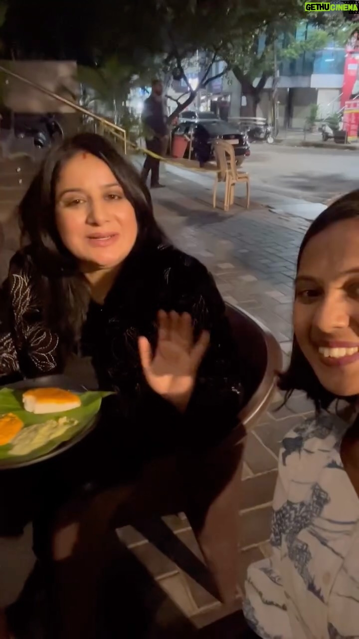 Shwetha Aradhya - 13.3K Likes - A taste of Bengaluru with Pooja Gandhi🫶  ರಾಮೇಶ್ವರಮ್ ಕೆಫೆ, ಬೆಂಗಳೂರು 
.
.
.
Tried multiple South Indian dishes at Bangalore’s famous Rameshwaram Cafe with beloved Pooja Gandhi ma’am 😍
From crispy dosas to soft idlis and aromatic filter coffee, every bite was comforting and delicious.
A must-visit spot for anyone who loves authentic South Indian food. 

Location: The Rameshwaram Cafe
Rajajinagar, Bengaluru 

#foodvlog #kannadareels #rameshwaramcafe #bengaluru #foodie 

[South Indian food, food vlog, Rameshwaram cafe, Kannada vlog, Bengaluru vibes, foodie, masala dosa, Kannada celebrity, Karnataka cuisine]