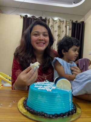 Shwetha Bandekar Instagram - Celebrating my birthday with my amazing husband and our adorable twins made my heart so full. From their little surprises to the messy cake moments, everything felt magical. Life with twins is double the love and double the joy, and having my husband by my side makes it even more special. Today wasn’t just about me — it was about the love we share as a family. Feeling truly blessed to have this beautiful chaos and unconditional love around me. 💕👨👩👧👦✨
#shwethabandekar #kstwins #mallovesswapna #twinmom #instagood #birthdaywithfamily❤️ #mombirthday #birthdayfeels #birthdayjoy #celebratinglife #blessedbirthday #anotheryearoflove #birthdayhappiness
#cakeandcuddles #specialdaycelebration