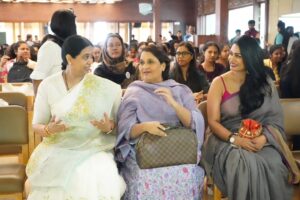 Shwetha Srivatsav Instagram - It is an honor to be a part of the event"Shakti – 2026," a significant initiative organized by @vijaykarnataka at @mountcarmelbangaloreofficial College, which is dedicated to promoting women's empowerment.

I am grateful for the opportunity to share this platform with distinguished guests, including Mrs. Lakshmi Hebbalkar, the honorable Minister of Women & Child Development; filmmaker Mrs. Geetha Shivarajkumar; BMTF ADGP D. Roopa Maudgil; Sister M. Albina; Professor George Lekha; and Prasad Nayik.
 Special thanks to @harshitha_rakesh_mr  and to the whole vijayakarnataka digi team. 
Together, we are committed to amplifying voices, inspiring positive change, and constructing a more robust future for women.