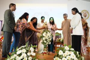 Shwetha Srivatsav Instagram - It is an honor to be a part of the event"Shakti – 2026," a significant initiative organized by @vijaykarnataka at @mountcarmelbangaloreofficial College, which is dedicated to promoting women's empowerment.

I am grateful for the opportunity to share this platform with distinguished guests, including Mrs. Lakshmi Hebbalkar, the honorable Minister of Women & Child Development; filmmaker Mrs. Geetha Shivarajkumar; BMTF ADGP D. Roopa Maudgil; Sister M. Albina; Professor George Lekha; and Prasad Nayik.
 Special thanks to @harshitha_rakesh_mr  and to the whole vijayakarnataka digi team. 
Together, we are committed to amplifying voices, inspiring positive change, and constructing a more robust future for women.