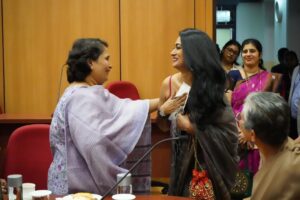 Shwetha Srivatsav Instagram - It is an honor to be a part of the event"Shakti – 2026," a significant initiative organized by @vijaykarnataka at @mountcarmelbangaloreofficial College, which is dedicated to promoting women's empowerment.

I am grateful for the opportunity to share this platform with distinguished guests, including Mrs. Lakshmi Hebbalkar, the honorable Minister of Women & Child Development; filmmaker Mrs. Geetha Shivarajkumar; BMTF ADGP D. Roopa Maudgil; Sister M. Albina; Professor George Lekha; and Prasad Nayik.
 Special thanks to @harshitha_rakesh_mr  and to the whole vijayakarnataka digi team. 
Together, we are committed to amplifying voices, inspiring positive change, and constructing a more robust future for women.