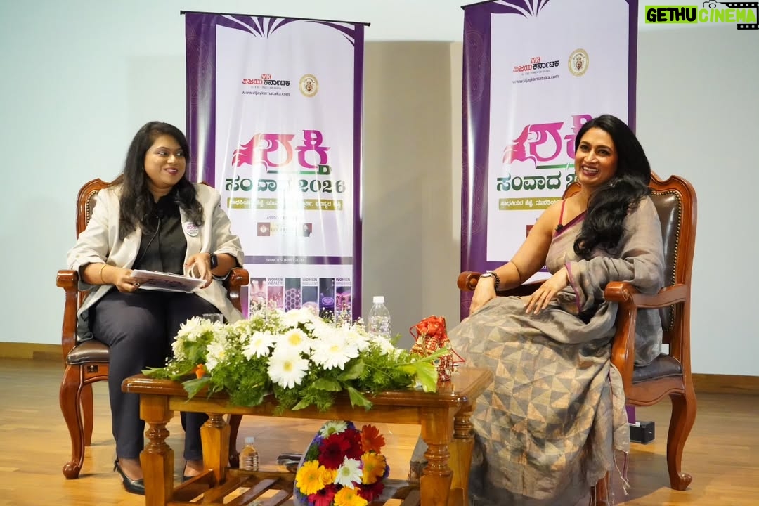 Shwetha Srivatsav - 16.5K Likes - It is an honor to be a part of the event"Shakti – 2026," a significant initiative organized by @vijaykarnataka at @mountcarmelbangaloreofficial College, which is dedicated to promoting women's empowerment.

I am grateful for the opportunity to share this platform with distinguished guests, including Mrs. Lakshmi Hebbalkar, the honorable Minister of Women & Child Development; filmmaker Mrs. Geetha Shivarajkumar; BMTF ADGP D. Roopa Maudgil; Sister M. Albina; Professor George Lekha; and Prasad Nayik.
 Special thanks to @harshitha_rakesh_mr  and to the whole vijayakarnataka digi team. 
Together, we are committed to amplifying voices, inspiring positive change, and constructing a more robust future for women.