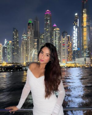 Shyrin Anicka Instagram - The crazy day and city lights .. 🥂🤍
