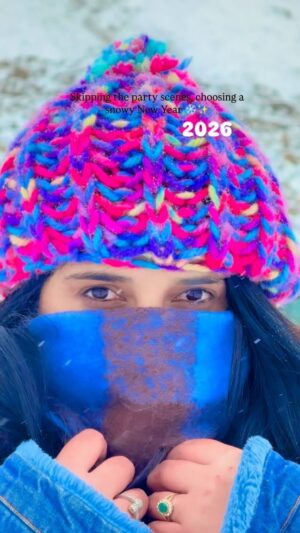 Simar Rajput Instagram - Skipping the party scenes, choosing a snowy New Year āļøāØ
#manalı #snow #2026 #simarrajput