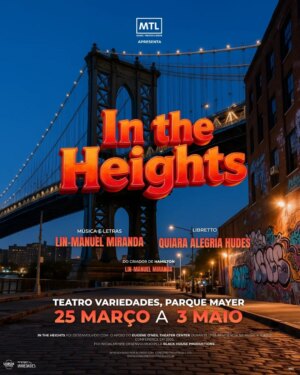 Sissi Martins Instagram - Do criador de Hamilton, Lin-Manuel Miranda, IN THE HEIGHTS é um dos mais aclamados e premiados musicais da Broadway da actualidade, vencedor de 4 Tonys, incluindo de Melhor Musical, e de um Grammy. 

IN THE HEIGHTS conta a história da comunidade latina de Washington Heights, Nova Iorque, centrada em Usnavi, o dono de uma Bodega que sonha em voltar para a República Dominicana. Ao longo de três dias de calor intenso, o bairro enfrenta os desafios do sonho americano.  

Com uma banda sonora e energia vibrantes que juntam hip-hop, salsa e merengue, IN THE HEIGHTS relembra-nos o verdadeiro significado de "Casa".

Temporada limitada a não perder, em Lisboa. Garanta já o seu lugar!

Bilhetes já à venda em BOL.PT (link na Bio) e locais habituais

@lisboacultura
@teatrovariedades_capitolio