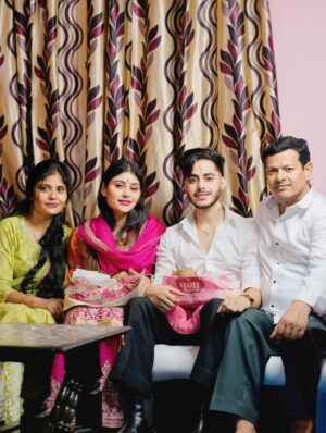 Smriti Rajput Instagram - Rokafied 🧿❤️ I will forever be there to laugh with you, to lift you up when you are down and to love you unconditionally through all our adventures in life together….I wanna make you smile whenever you’re sad. Carry you around when your arthritis is bad. All I wanna do is grow old with you blessed to have you in my life thnx you for coming in my life thkew for everything jaan 👩❤️💋👨🧿🫂I am the luckiest i know 😍No Nazar 🧿 Allowed #cute #trend #viral #love #adriti #couplegoal #wedding #rokafied #❤