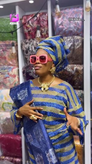 Sola Sobowale Instagram - Please know how you speak to me! I’ll buy every single lace in this shop without blinking!! 
.
You already know my taste of fashion is high so For all kinds of unique , beautiful and high quality lace @strictlybrides is your plug! Send them a DM today and thank me later 😉😉💕