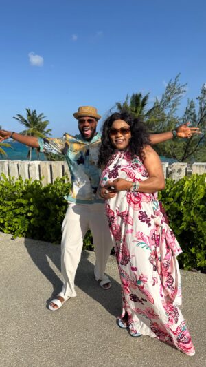 Sola Sobowale Instagram - Hello Barbados 🇧🇧 🤩

@gubaawards for the premiere of “19” produced and directed by @tolaodunsi 

It’s been such a beautiful experience so far. Thank you guys for having us 🤗

#19TheMovie #GubaAwards #barbados🇧🇧 #MaziNze #KingOfBoys