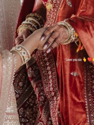 Sonal Dadhich Instagram - The most beautiful bride, I must say. On your wedding day, you didn’t just glow—you truly shined 🫰❤️
Love you so much Bro 😘❤️
.
.
.
.
.
.
.
.
.
#SisterOfTheBride #SisterGoals #WeddingVibes #BigDayMagic
#SistersForever #InstaWedding #ViralMoments
#ShaadiVibes #WeddingDiaries #ᴛʀᴇɴᴅɪɴɢɴᴏᴡ #InstaGood #explorepage✨ #SisterGoals #goldenmoments #photooftheday