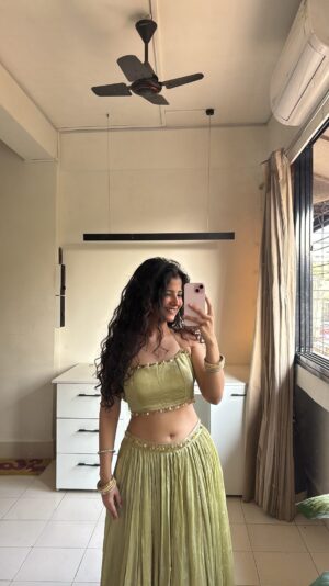Sonali Priya Instagram - @akshaye_khanna_  made me do it!🧚🏻🧚🏻
@dhurandarmovie @flipperachay 

[lehenga making, indian wedding, lehenga, kali wala lehenga, umbrella lehenga, pink lehenga, green lehenga, stitching, sewing, fashion, ethnic, wedding, outfit, wedding lehenga]
.
.
.
.
.
.
.
.
.
.
#sewing #fashion #explore #viral #fyp #trending #fashiondesigner #fashionstyle #fashionblogger #selfmade #lehenga #lehengamaking #sewingtips #sewingtipsandtricks #stitching #lehengalove #lehenga #weddinglehengas #weddinglehenga #lehengacholis #indianwedding #bigfatindianweddings #weddingoutfit #weddinglook #brotherswedding #shaadiseason #tissuefabric #bhaikishaadi #pinklehenga #greenlehenga