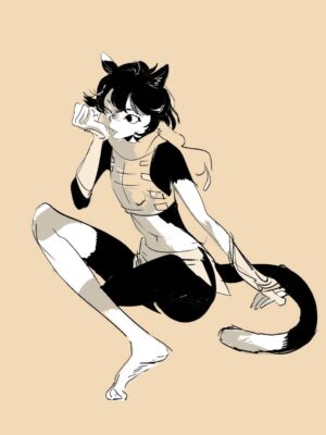 Sophie Li Instagram - Izutsumi🐈🐈‍⬛🐈🐈‍⬛

Dunmeshi life draw this week at @zeet_studio_sketch 
Thank you to Atie and model 懒教主！

Long time no posting life draw!!