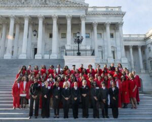 Stacey Plaskett Instagram - Happy 113th Founders Day to Delta Sigma Theta Sorority, Incorporated!
 
It was an honor to join my sorors on the steps of the U.S. Capitol to celebrate this milestone anniversary and the enduring legacy of our 22 phenomenal founders.
 
The work continues, and I am proud to stand with my sisters in service to our nation and our communities.
OO-OOP! 🔺❤️