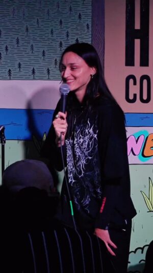Stephanie D'Agostini Instagram - He’s just being shy 

#comedy #comedian #femalecomedian #standupcomedy #standup