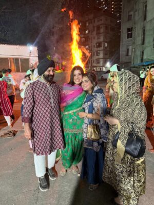 Sukhmani Gambhir Instagram - Humari First Lohri as Mr and Mrs Singh Gambhir ❤️
