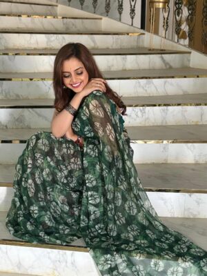 Sukrutha Nag Instagram - ❤️Green and gorgeous, that’s the mood❤️
.
.
Pc:- @mallesh_makeup_studio 😎