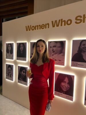 Sumaya Rida Instagram - “Women In Cinema” Night at #RSIFF25
This night always carries beautiful memories and meaning for me 🤍 from my first recognition years ago to witnessing how much this community has grown @redseafilm 
Grateful for these beautiful moments and every woman whose voice shapes our cinema. 
I want to thank the incredible team who contributed to my look tonight 🫶🏻
Styling by @musaed.d ❤️
Dress @maisonchahad 
Jewelry @tiffanyandco 
Clutch @marzook_official 
MUAH @josselynramirez13 X @illayproductions 
Special thanks @the.tailoring.boutique
And @mayareldegwey