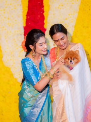 Sureka Instagram - Us laughing over news we see on us😂🧡🧿