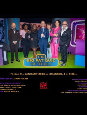 Susan Wokoma Instagram - Aaaah, Sam Campbell. Thrilled (stressed) to be in your orbit again.
The Big Fat Quiz of Telly. Tonight. 9pm. @channel4
#taskmaster
#callthemidwife