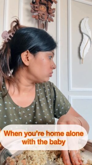 Sushmitha Ashwin Instagram - Based on the true story 🤣🙊
Tag a mommy♥️

#newmomreels #concept #relatable #mooguthihudugi #kannadareels