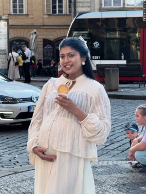 Sushmitha Ashwin Instagram - Ending 2025 as a first-time mom feels like closing a chapter I never knew I was strong enough to write.
This year taught me love in its purest, most exhausting, and most beautiful form.
Between sleepless nights and tiny milestones, I found a new version of myself—braver, softer, and endlessly grateful.
As 2025 ends, my heart is fuller, my world is smaller, and my life has never felt more meaningful. 💛