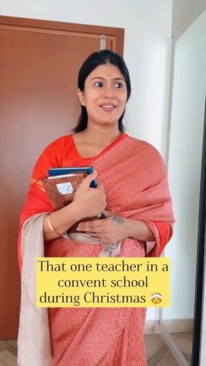 Sushmitha Ashwin Instagram - Tag your convent school buddy♥️🤪🤷‍♀️

#reels #trending #viral #mooguthihudugi #kannada #concept #relatable #bengaluruhudugi #kannadareels #conventteachers