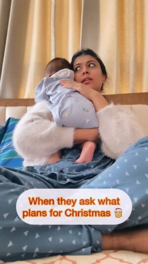 Sushmitha Ashwin Instagram - Do you watch Stranger things?🥰😅♥️
Tag a new mommy who still finds time to watch Vol 2 🤣🤷‍♀️

#reels #strangerthings #kannada #concept #relatable
