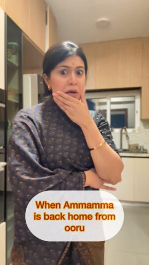 Sushmitha Ashwin Instagram - Tag your Ammamma😅🙊🥰♥️

#reels #trending #viral #mooguthihudugi #kannada