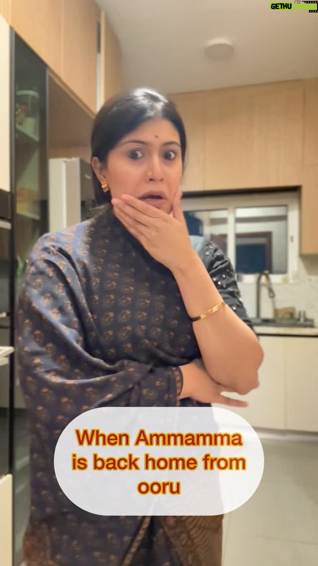 Sushmitha Ashwin - 18.6K Likes - Tag your Ammamma😅🙊🥰♥️

#reels #trending #viral #mooguthihudugi #kannada
