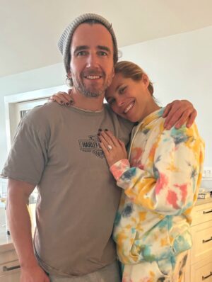 Susie Abromeit Instagram - @hunktastic you make so many of my dreams come true. I have never felt more seen, loved, supported, cherished, understood, and so many other wonderful things ☺️🥰😉. Here’s to ♾️ with my human sandwich 🥪💍💎 I love you.