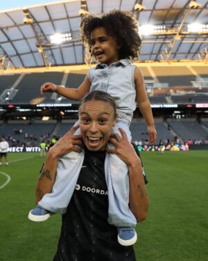 Sydney Leroux Instagram - Happy National Girls and Women in Sports Day! Roux has been so lucky to be around such strong, amazing and powerful women her entire life. It makes me question why she isn’t athletic.