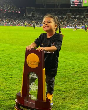 Sydney Leroux Instagram - Happy National Girls and Women in Sports Day! Roux has been so lucky to be around such strong, amazing and powerful women her entire life. It makes me question why she isn’t athletic.