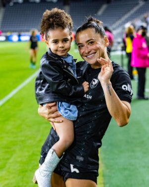 Sydney Leroux Instagram - Happy National Girls and Women in Sports Day! Roux has been so lucky to be around such strong, amazing and powerful women her entire life. It makes me question why she isn’t athletic.