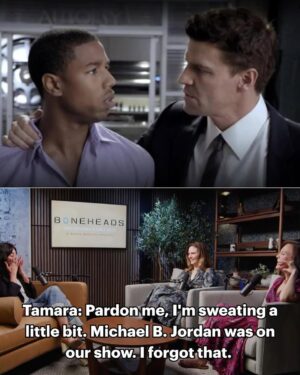 Tamara Taylor Instagram - Yeah… sooooo… this actually happened 🙃😂 Check out the full interview wherever you listen to podcasts AND YouTube!!
•
•
@boneheadspod: It’s okay, Tamara. Bones has over 200 episodes! You can’t be expected to remember every guest star who passed through the Jeffersonian.

But if you do want to relive working with Michael B. Jordan, check out Season 5, Episode 3. 😏