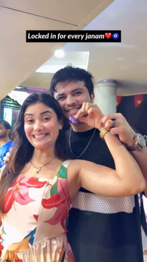 Tanya Rathi Instagram - Locked in for jitne bhi janams hote hai😜❤️🧿 #tanshi